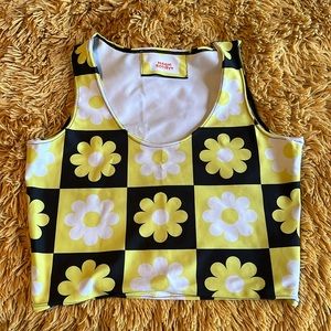 Magic society flower crop tank